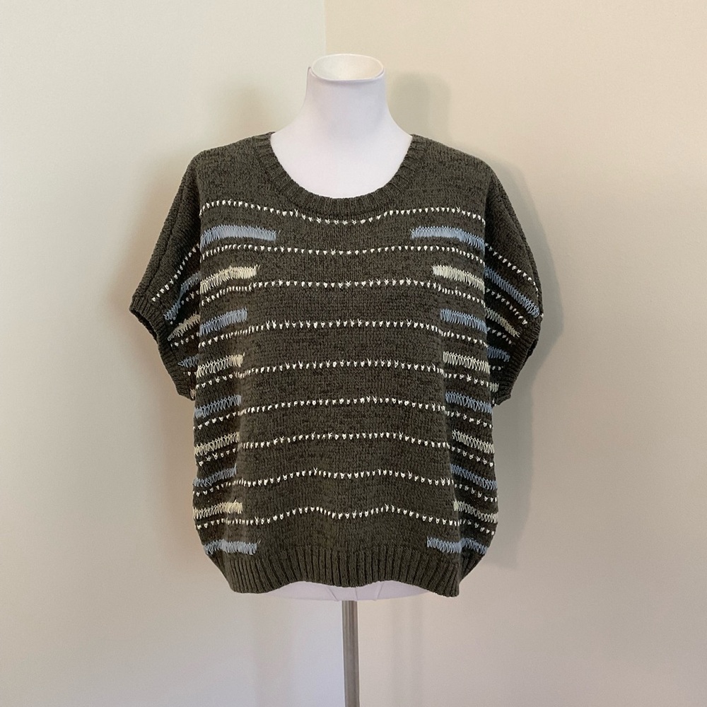 Curio New York Olive Green Knit Sweater